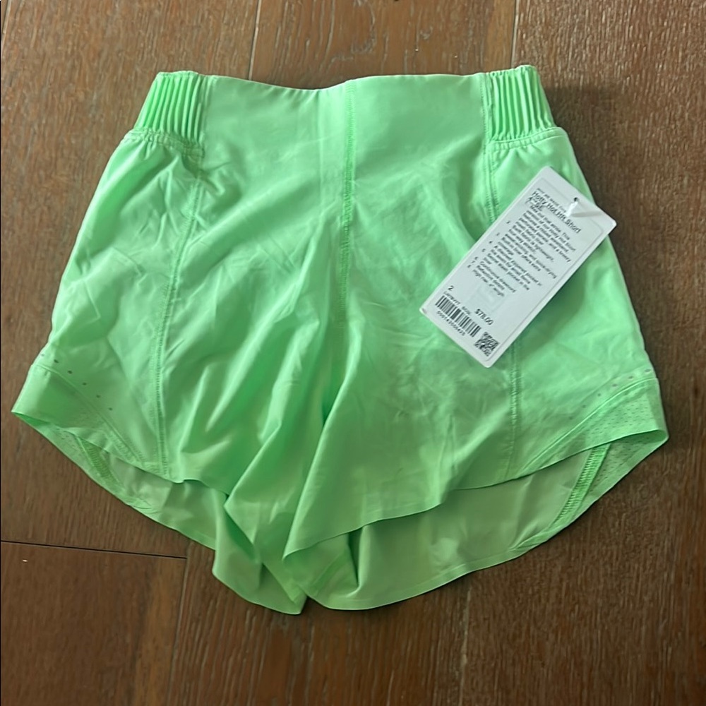 Lululemon Athletica Green Athletic Shorts Lightweight Performance